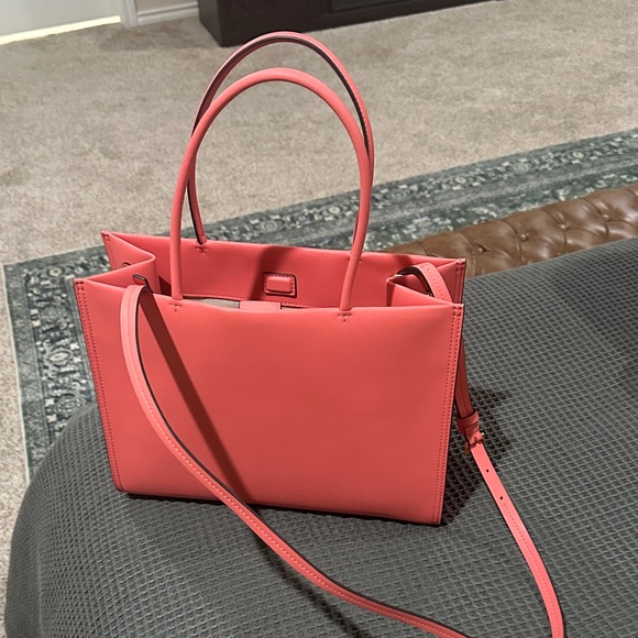 Tory Burch Coral Tote Bag - Picture 2 of 10